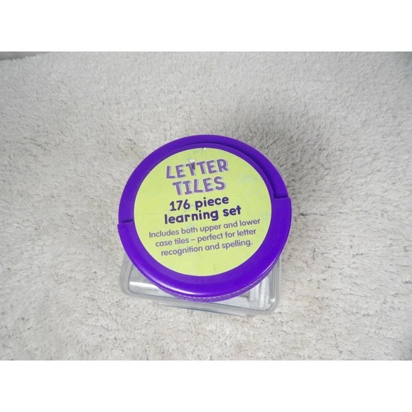 Learning Playground 487230 Upper & Lower Case Letter Tile 176 Piece Learning Set - Picture 5 of 5